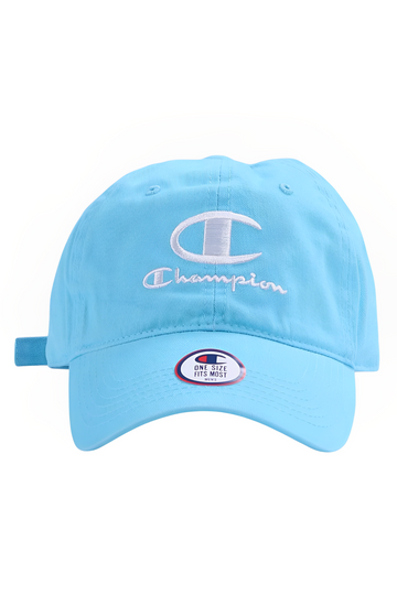 BONÉ CHAMPION WASHED RELAXED BIG C SCRIPT BLUE (7854413971672)