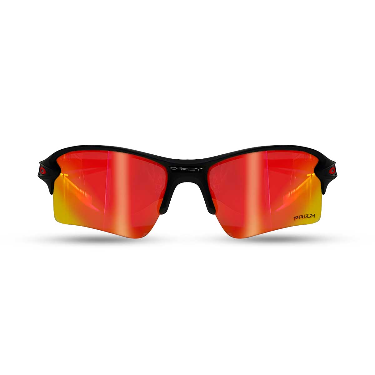 Oakley flak vermelho fashion