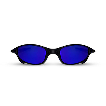ÓCULOS DE SOL JULIET CARBON LENTE AZUL ESCURO BORRACHA AZUL