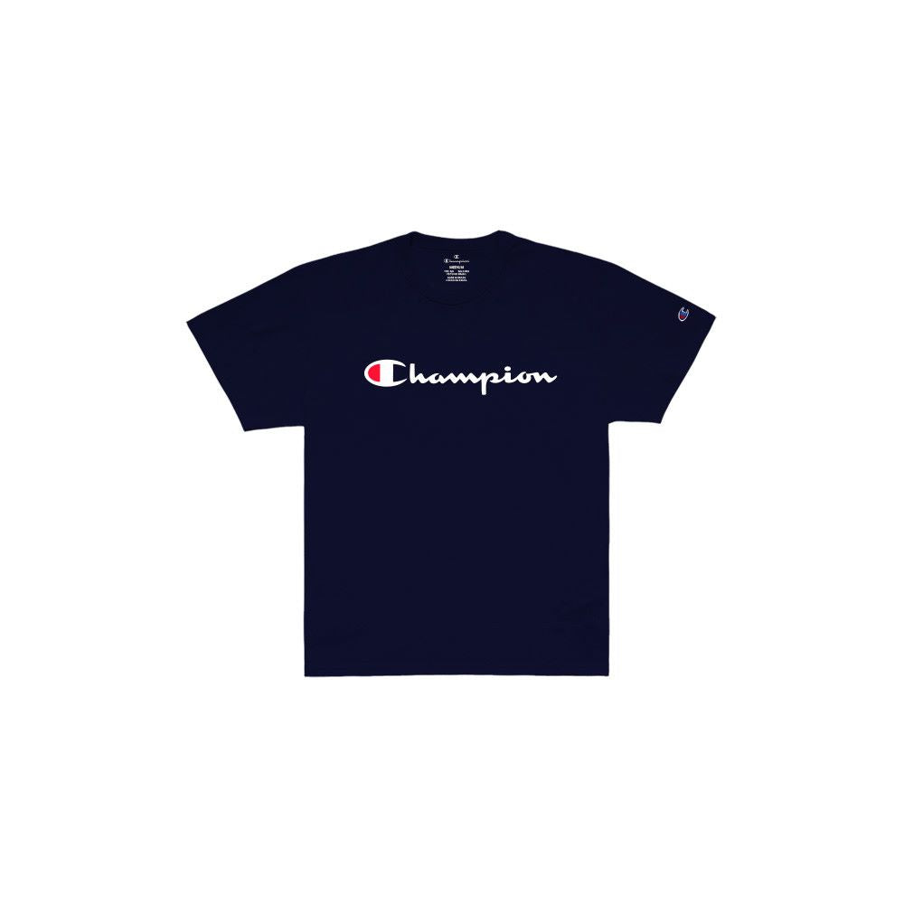 Camiseta Champion Script Logo Print Masculina - Compre Agora