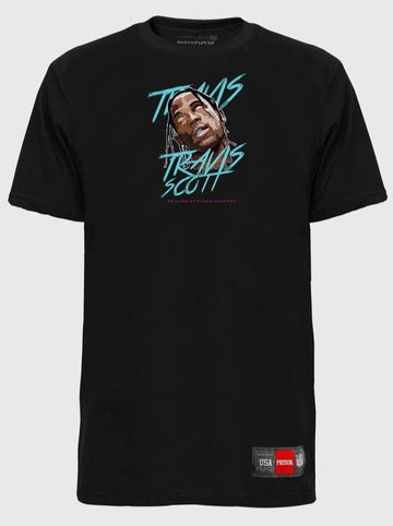 Camiseta Prison Black Global Rappers Travis Scott Manga Curta Preto (8007225606360)