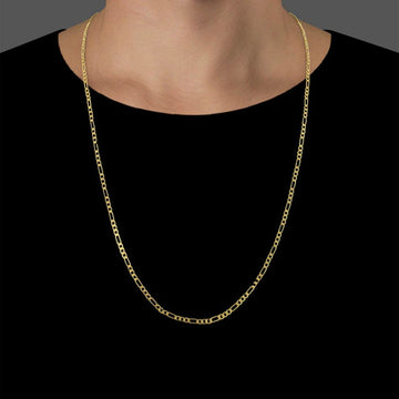 CORRENTE 3 POR 1 FECHO TRADICIONAL 2mm - 60cm - BANHADO A OURO 18K (7905856422104)