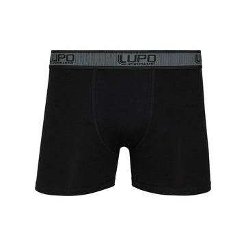 Cueca Lupo Boxer Am 00784 Elastano Preto - Sevet Company