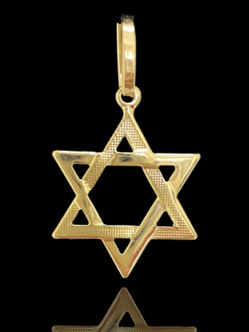 PINGENTE BANHADO A OURO 18K - ESTRELA DE DAVI - 0.8G/1,5X1,5CM - Sevet Company