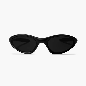 ÓCULOS DE SOL OVAL COMPACTO PRETO EDIÇÃO LIMITADA - visão frontal - Sevet Company