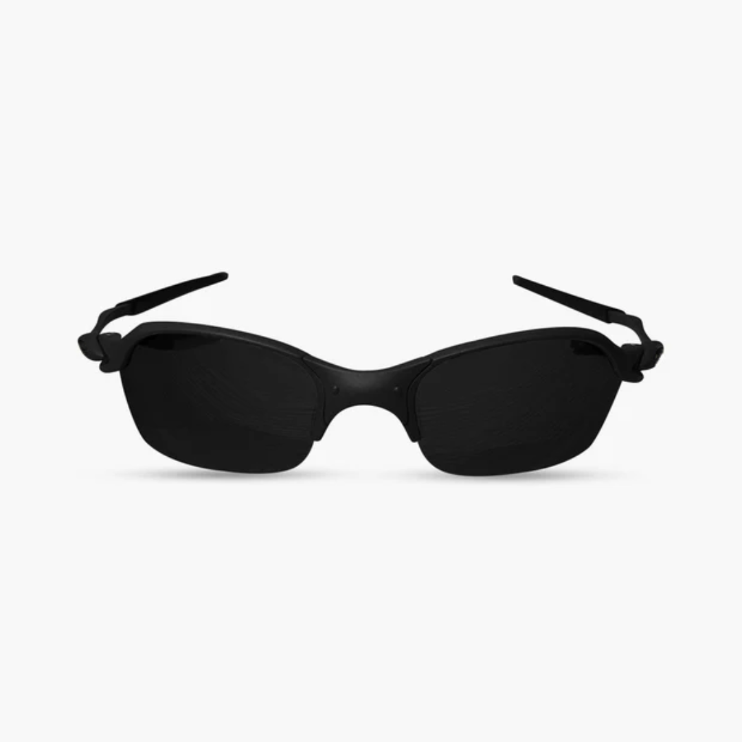 ÓCULOS DE SOL Metal Curvo CARBON LENTE PRETO - visão frontal - Sevet Company