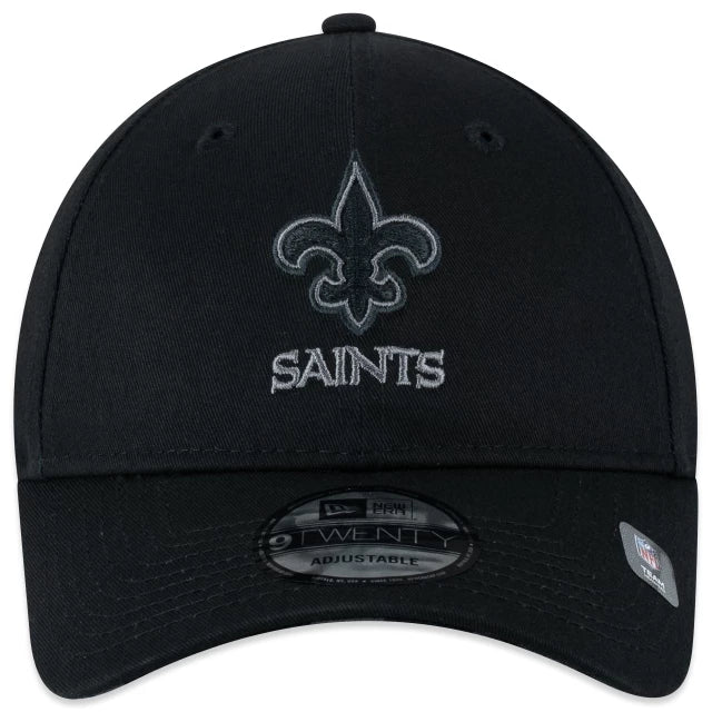 BONE NEW ERA 920 BACK TO BLACK NEW ORLEANS SAINTS