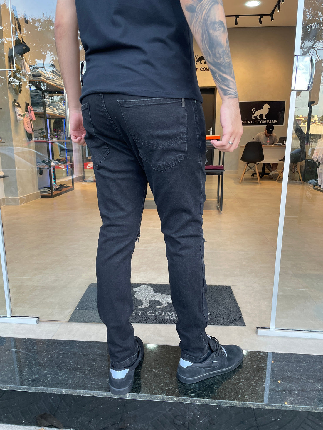 Calça Rock&Soda  Jeans Escuro Destroyed 41843