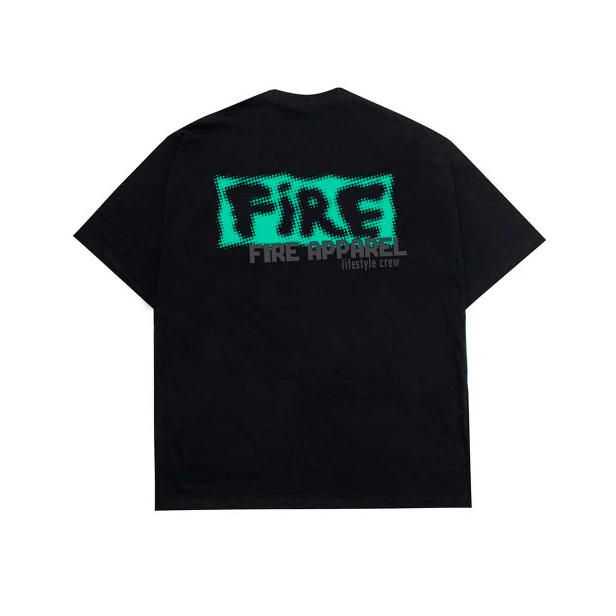 Camiseta Oversized Fire Lifestyle Crew Preto