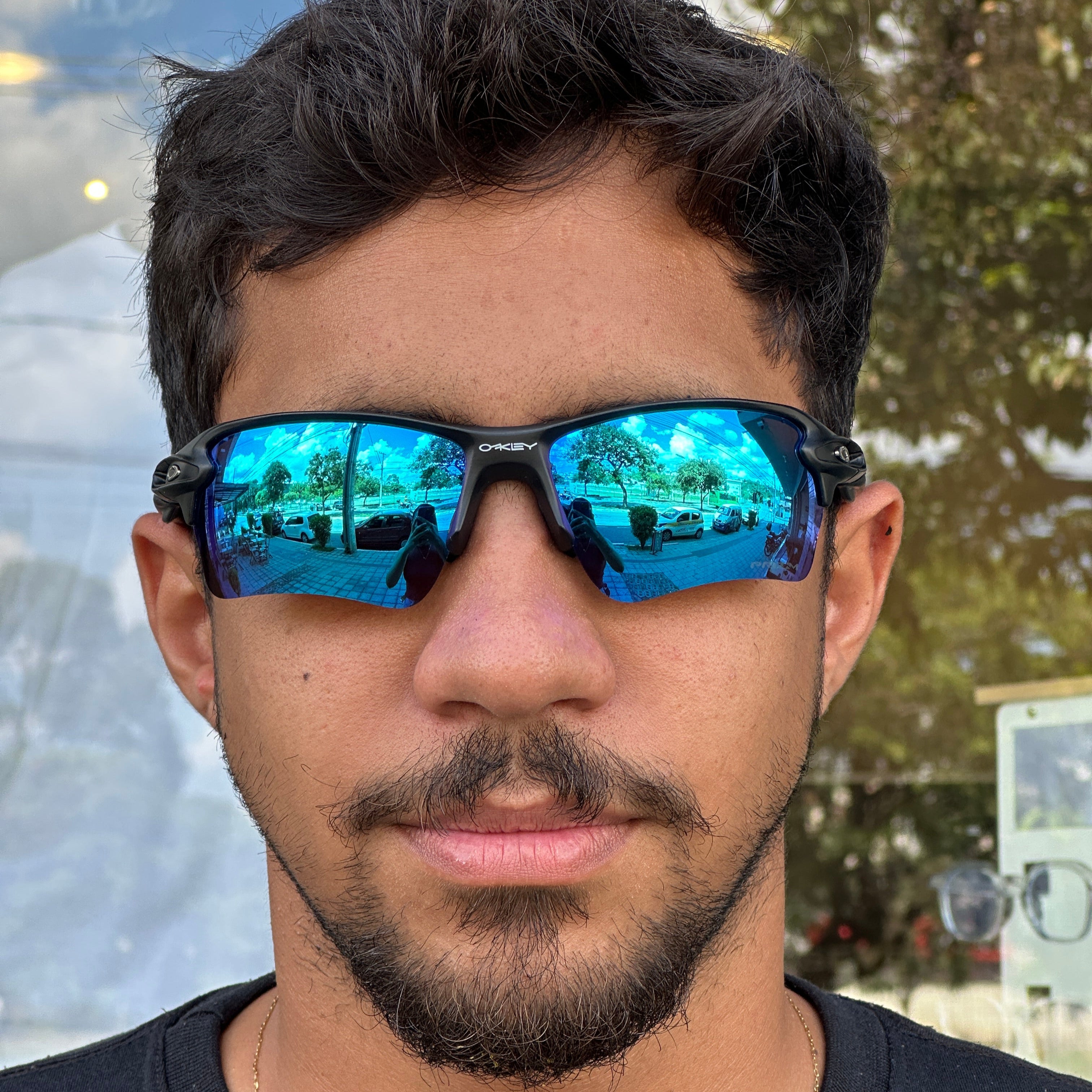 ÓCULOS DE SOL FLAK 2.0 PRETO LENTE AZUL ICE THUG