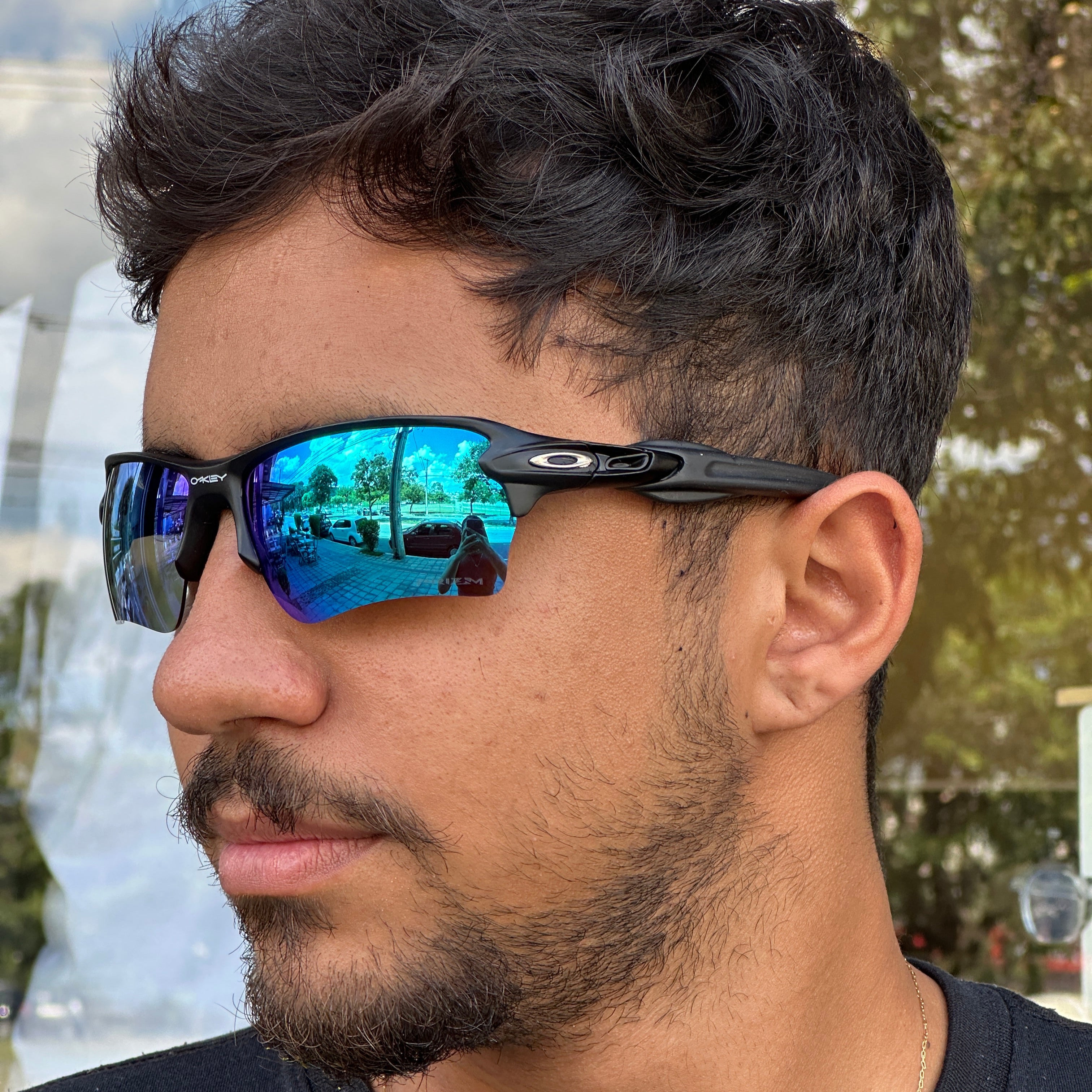 ÓCULOS DE SOL FLAK 2.0 PRETO LENTE AZUL ICE THUG