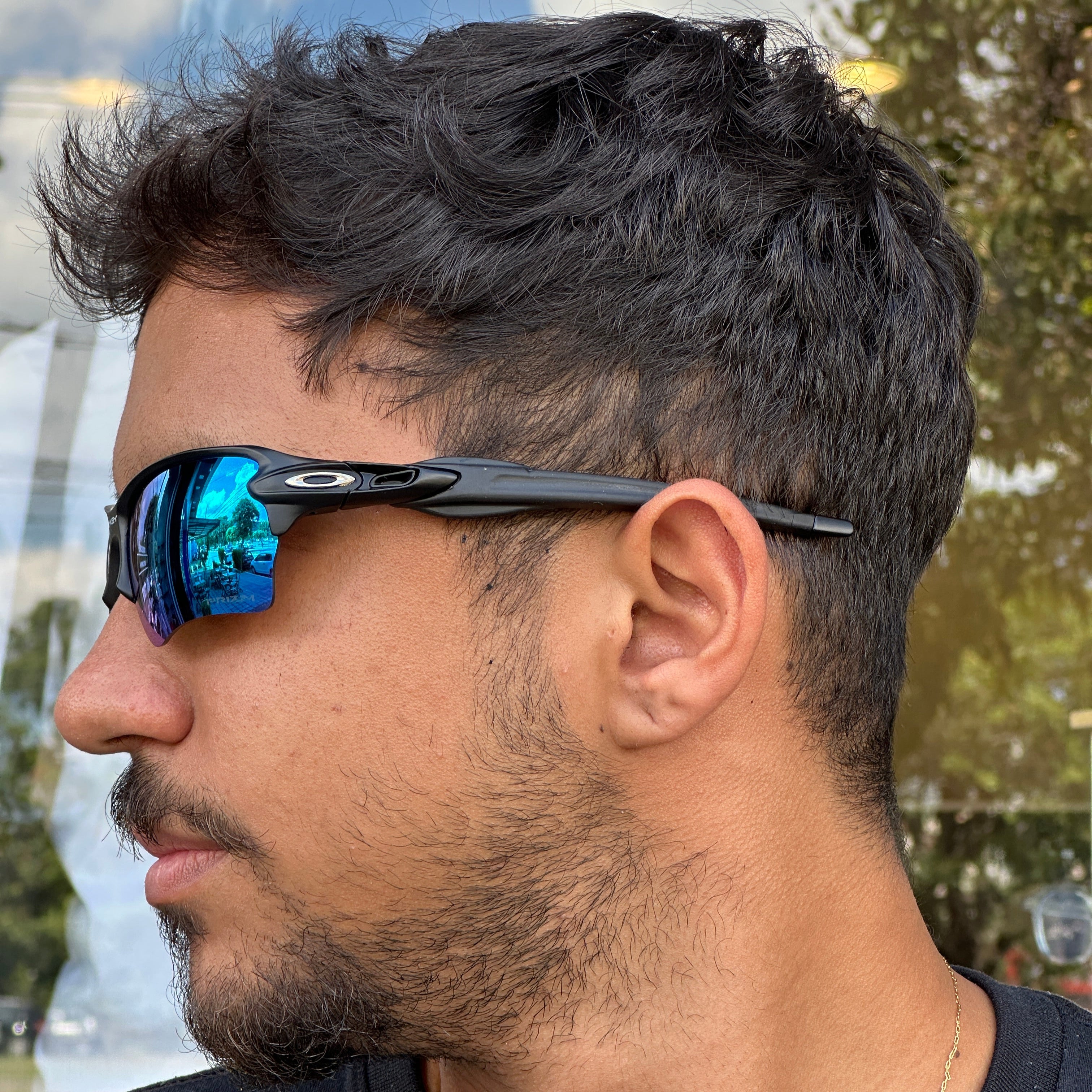 ÓCULOS DE SOL FLAK 2.0 PRETO LENTE AZUL ICE THUG