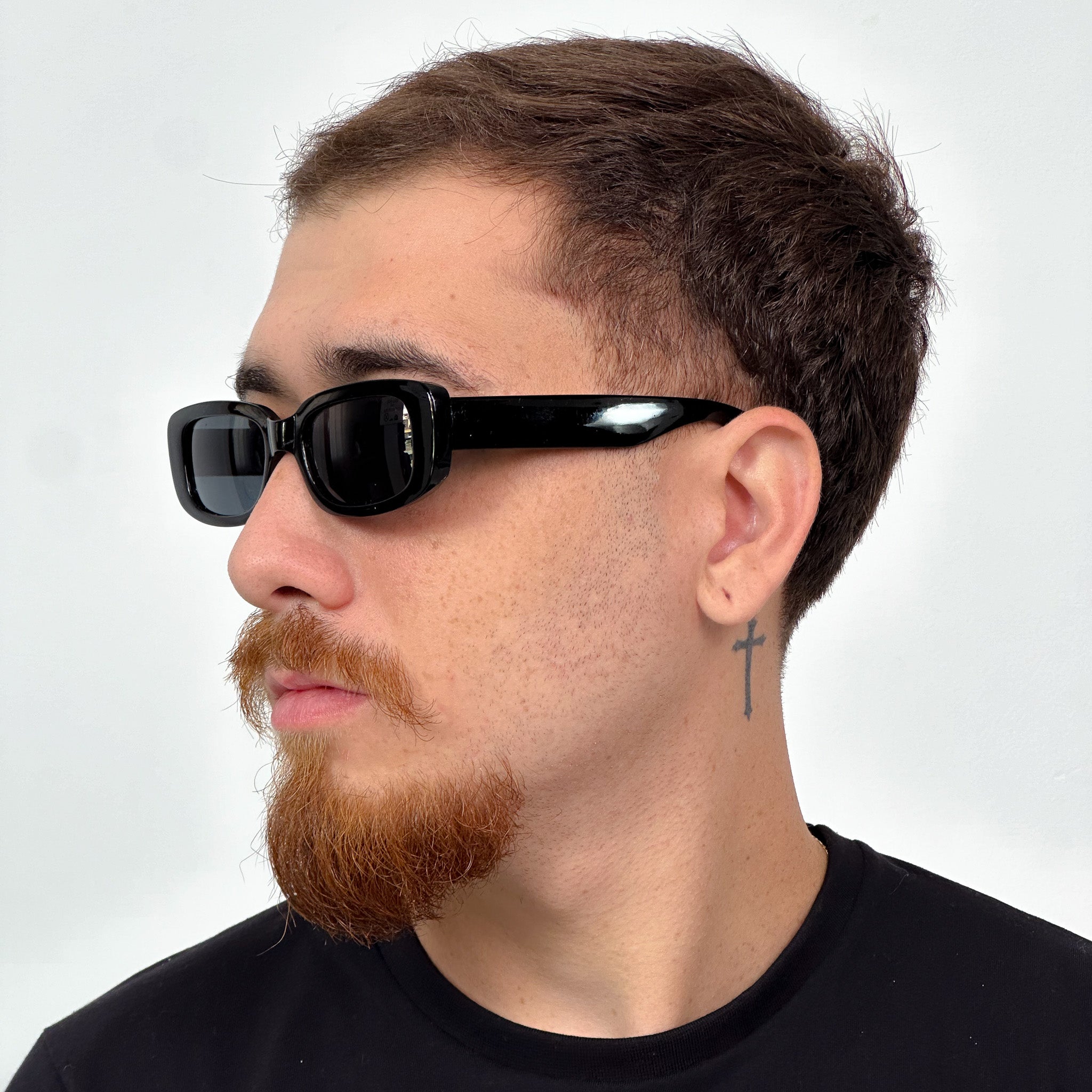 ÓCULOS DE SOL ZOSS RETRÔ PRETO