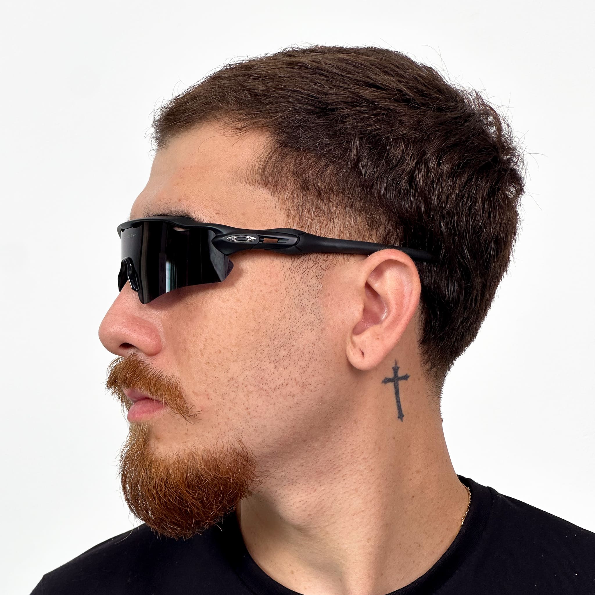 KIT ÓCULOS DE SOL RADAR EV PRETO COM 5 LENTES E CASE DE PROTEÇÃO