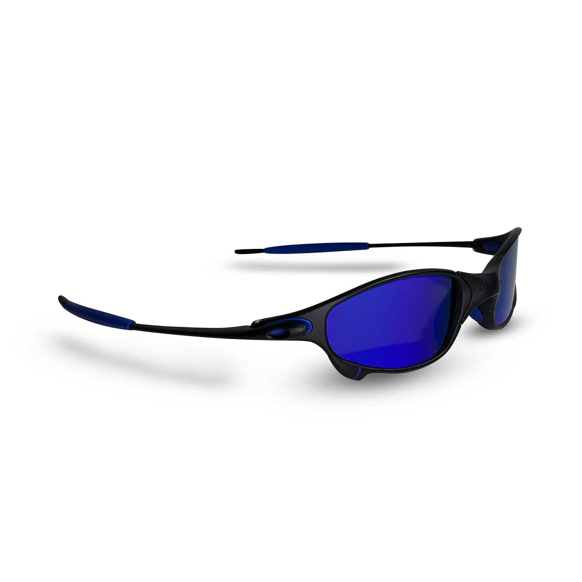 ÓCULOS DE SOL JULIET CARBON LENTE AZUL ESCURO BORRACHA AZUL