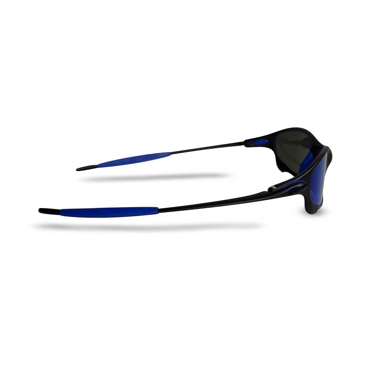 ÓCULOS DE SOL JULIET CARBON LENTE AZUL ESCURO BORRACHA AZUL