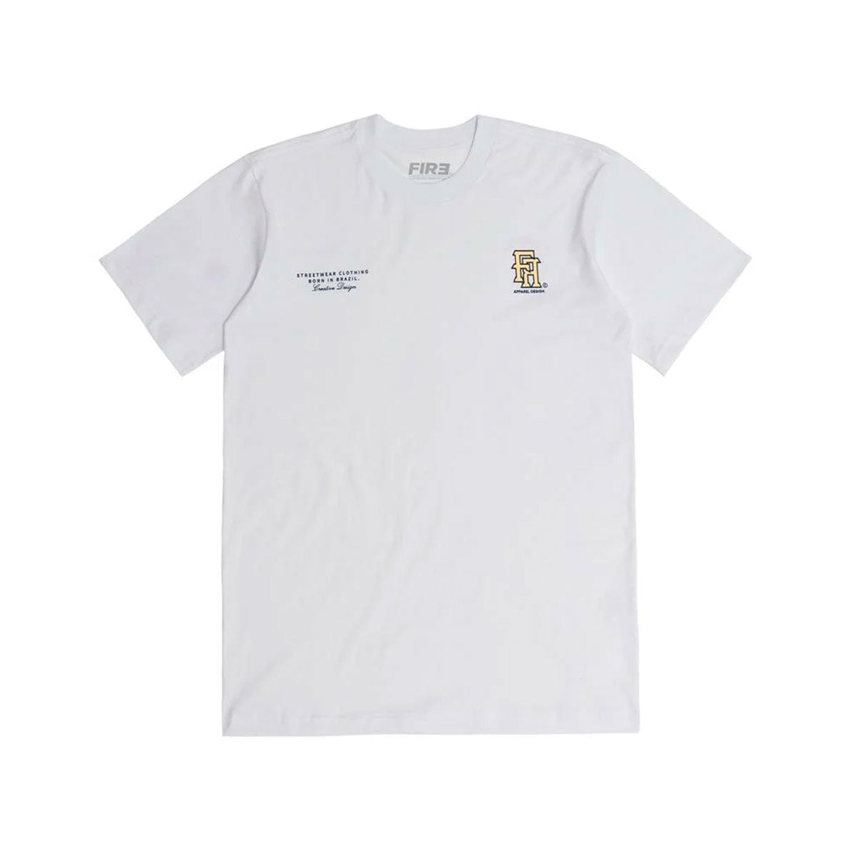 Camiseta Básica Fire Classic Design Branco