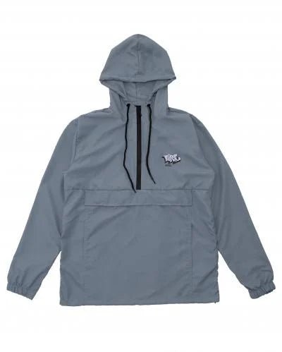 Corta Vento Fire Anorak Broken Block Lettering (cinza) - Sevet Company