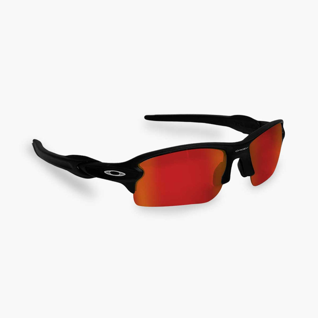 ÓCULOS DE SOL FLAK 2.0 PRETO LENTE VERMELHO RUBY