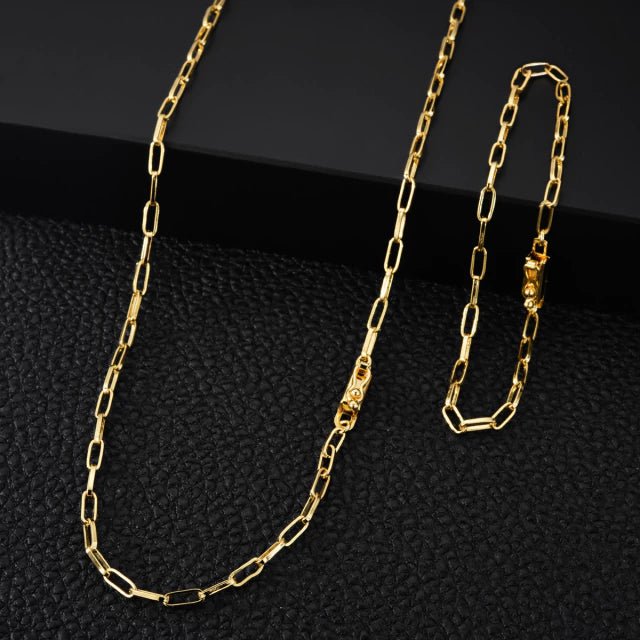 Kit Corrente Cart 4mm + Pulseira (Fecho Gaveta) - Sevet Company