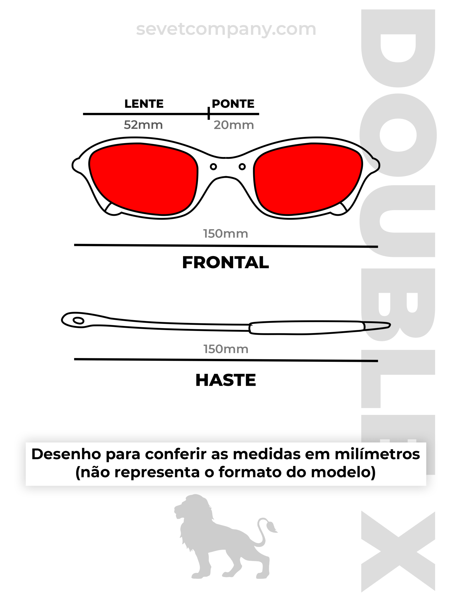 ÓCULOS DE SOL DOUBLE X X METAL LENTE LIQUID METAL BORRACHA BRANCA - Sevet Company