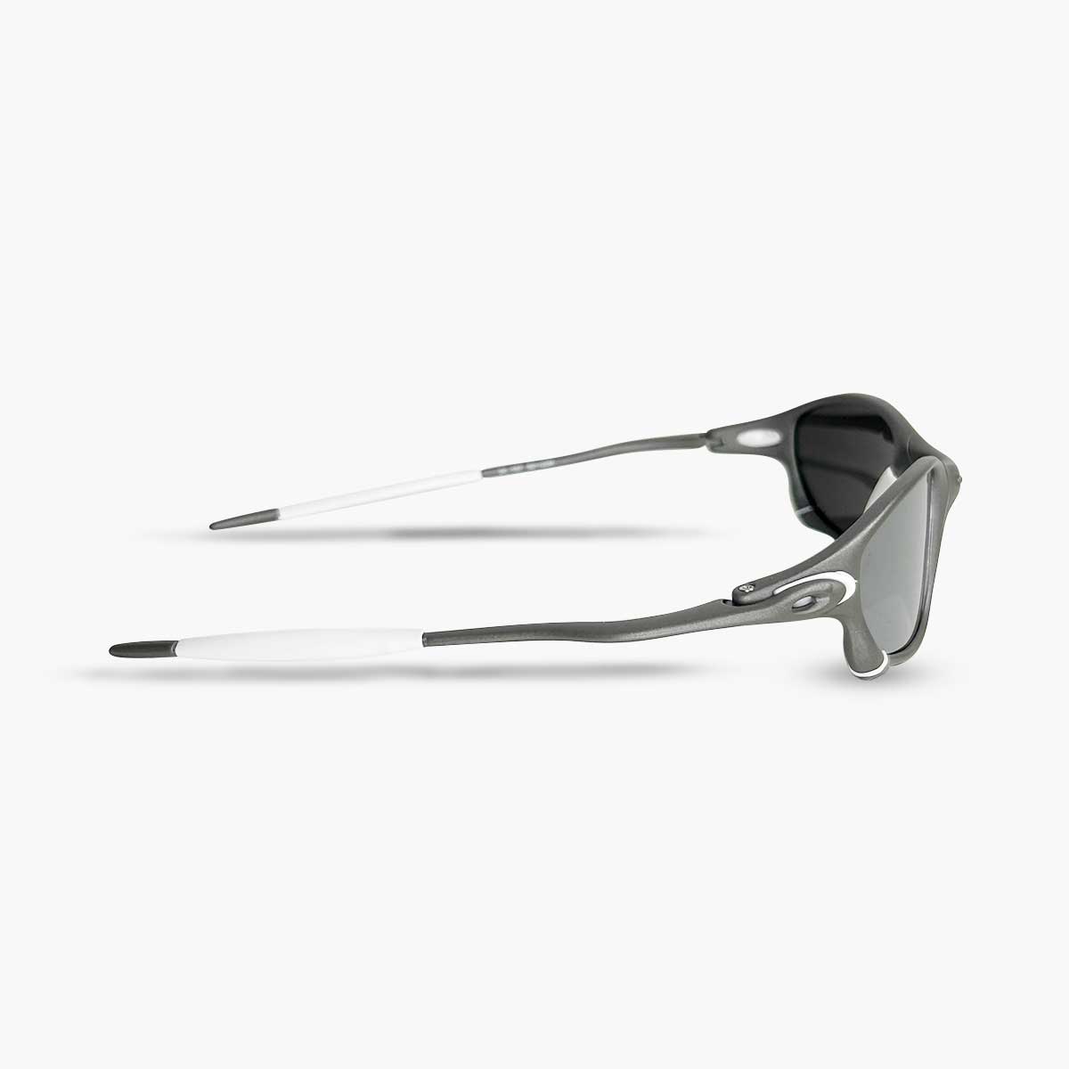 ÓCULOS DE SOL DOUBLE X X METAL LENTE LIQUID METAL BORRACHA BRANCA - Sevet Company