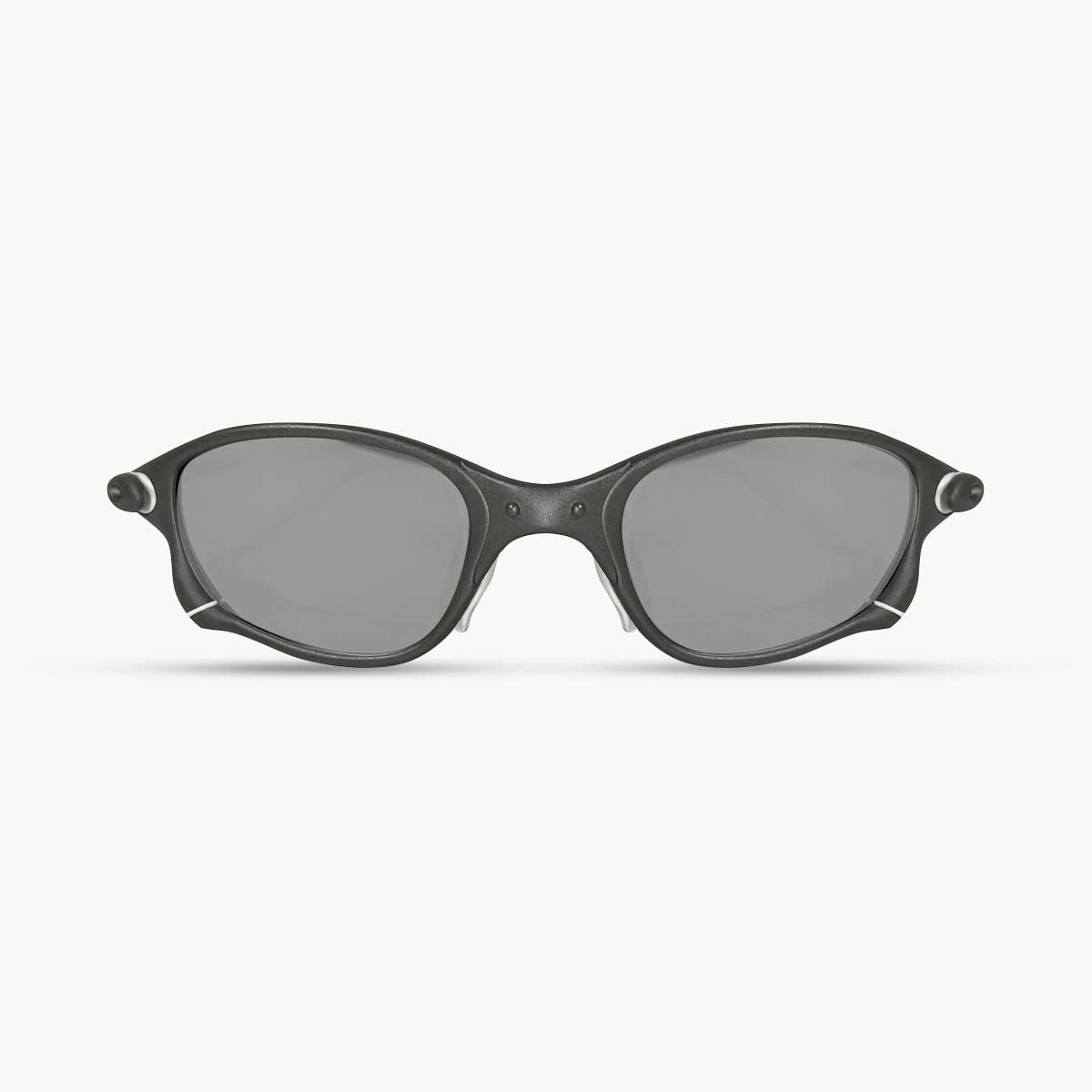 ÓCULOS DE SOL DOUBLE X X METAL LENTE LIQUID METAL BORRACHA BRANCA - Sevet Company