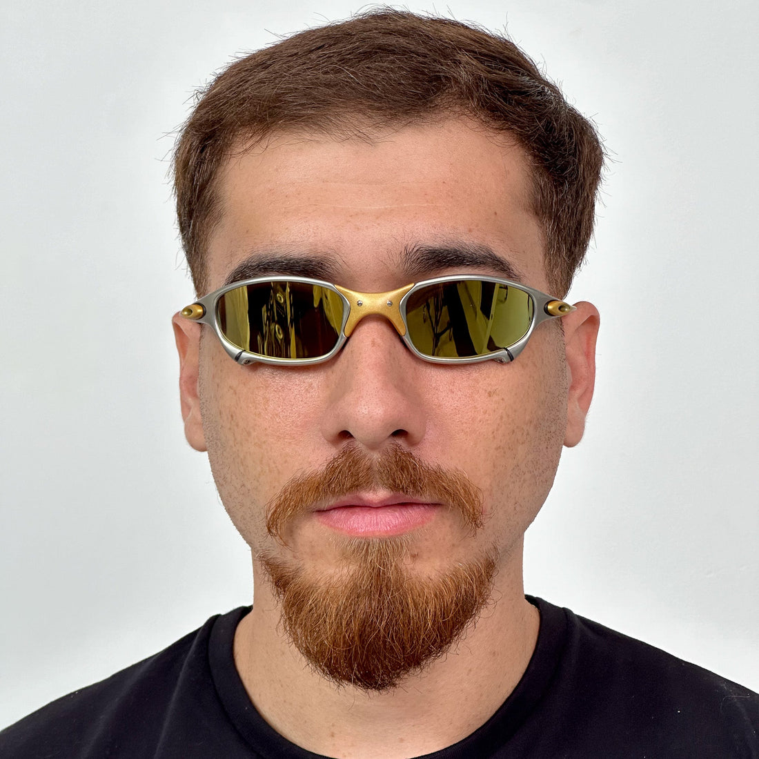 ÓCULOS DE SOL JULIET 24K BORRACHA PRETA - Sevet Company