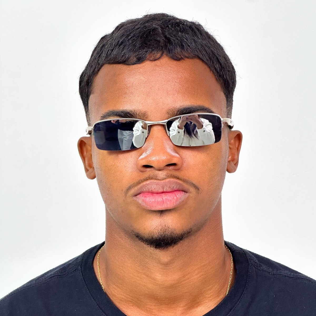 ÓCULOS DE SOL LUPA DO VILÃO PRATA