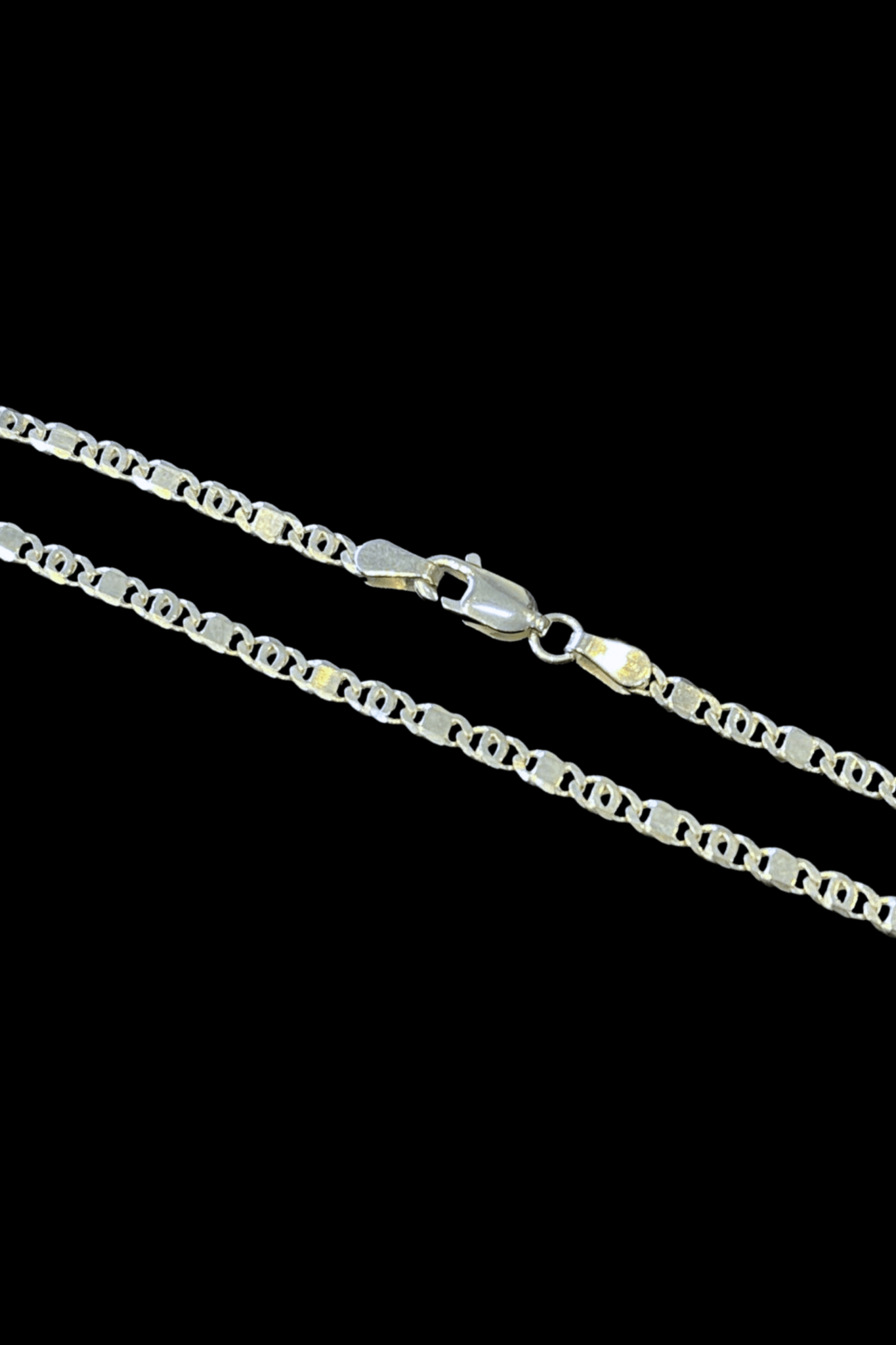 Pulseira Prata Italiana Piastrini Diferente 2mm 3g - Sevet Company