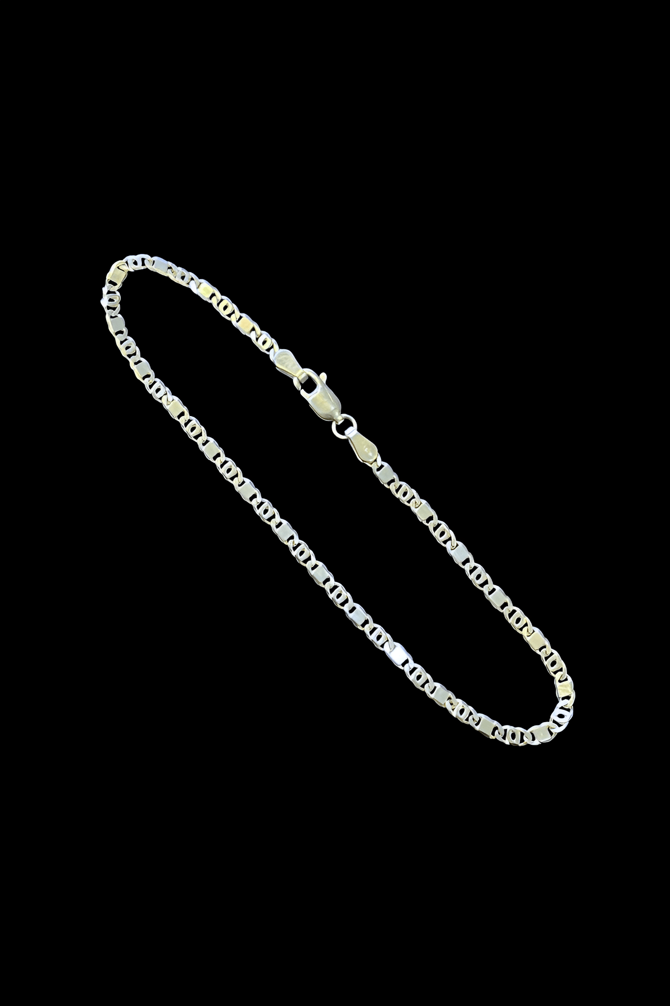Pulseira Prata Italiana Piastrini Diferente 2mm 3g - Sevet Company