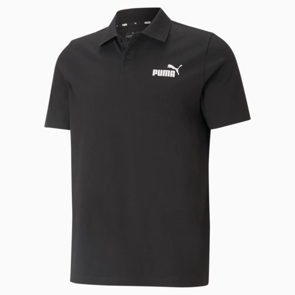 CAMISA POLO PUMA ESSENTIALS JERSEY POLO PRETO (7865400590552)