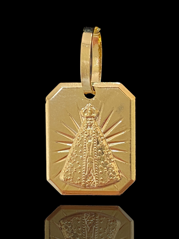 Pingente Banhado a Ouro 18k - Nossa Senhora de Aparecida - 1,5g/1x1,5cm (6696008614068)