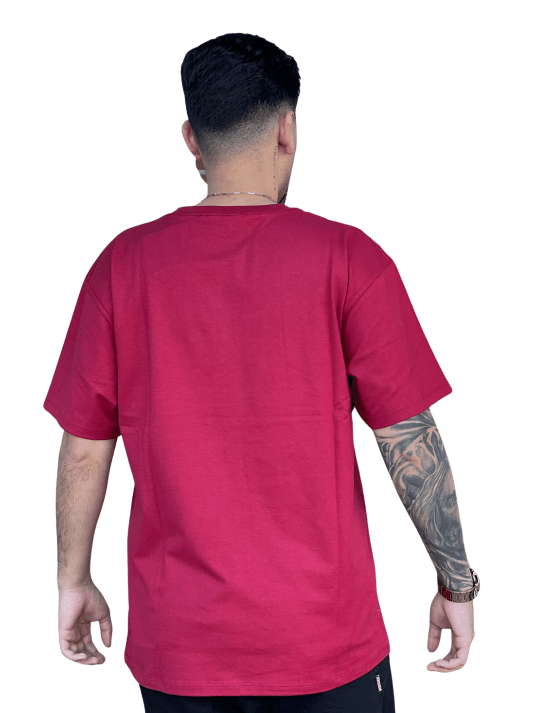 CAMISETA CHAMPION MC LOGO SCRIPT INK SANDALWOOD RED (7960109187288)