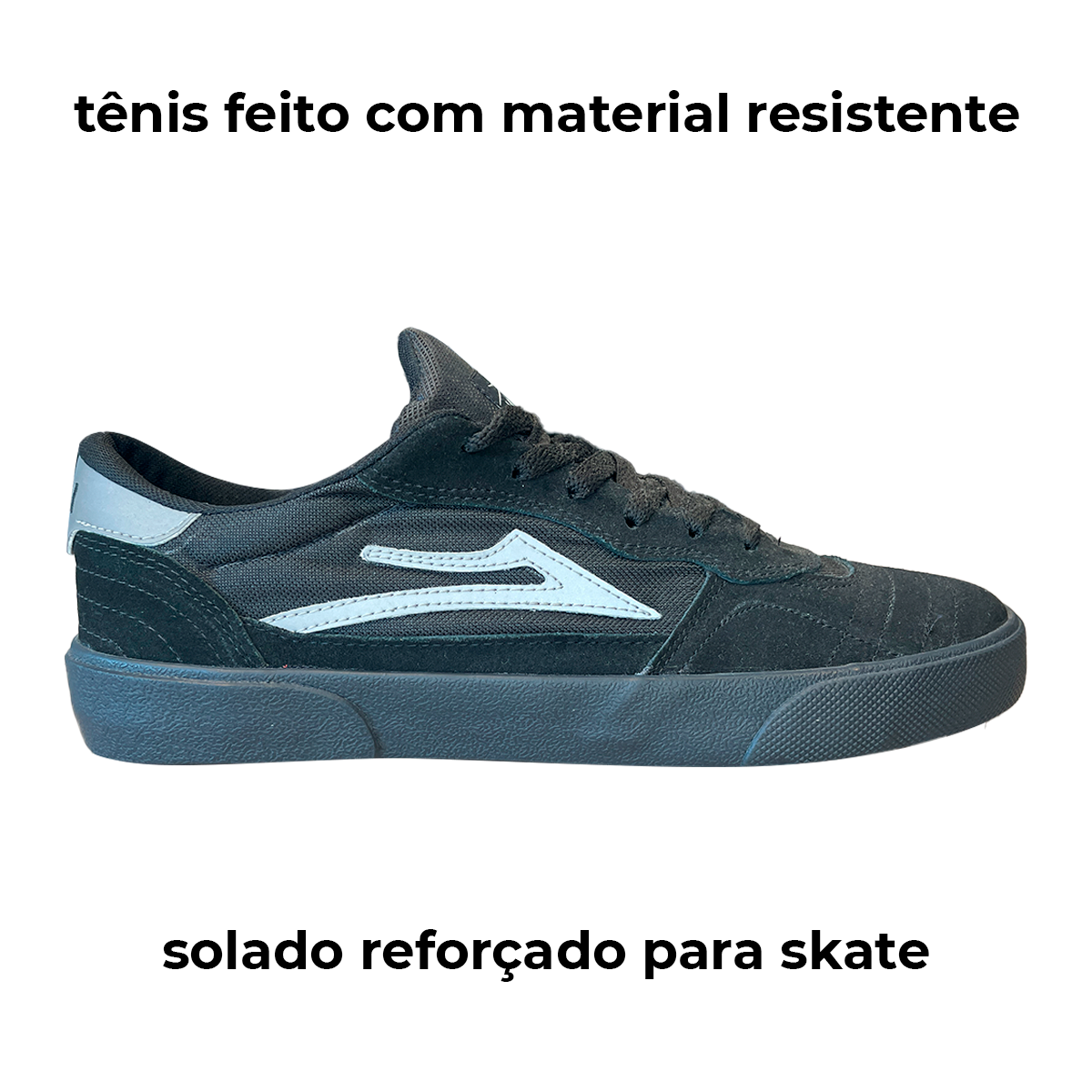 TÊNIS LAKAI SHEFFIELD SD OFF WHITE BLACK (8128981926104)