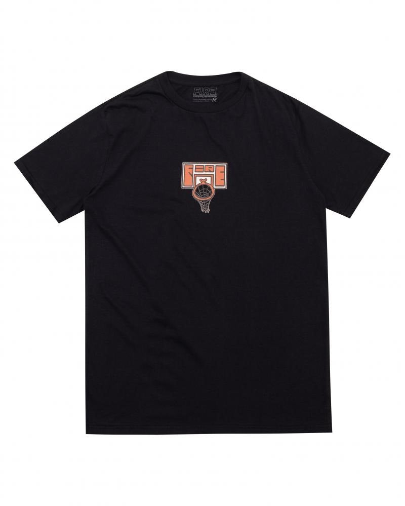 Camiseta Fire Basketball Backboard Preto (8157933109464)