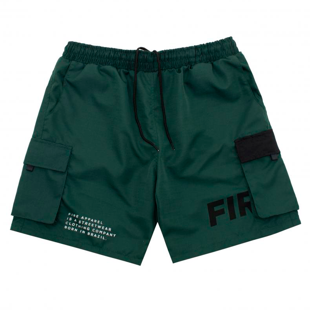 Bermuda Fire  Rip Stop Forrada Clothing Company Verde (8154456981720)