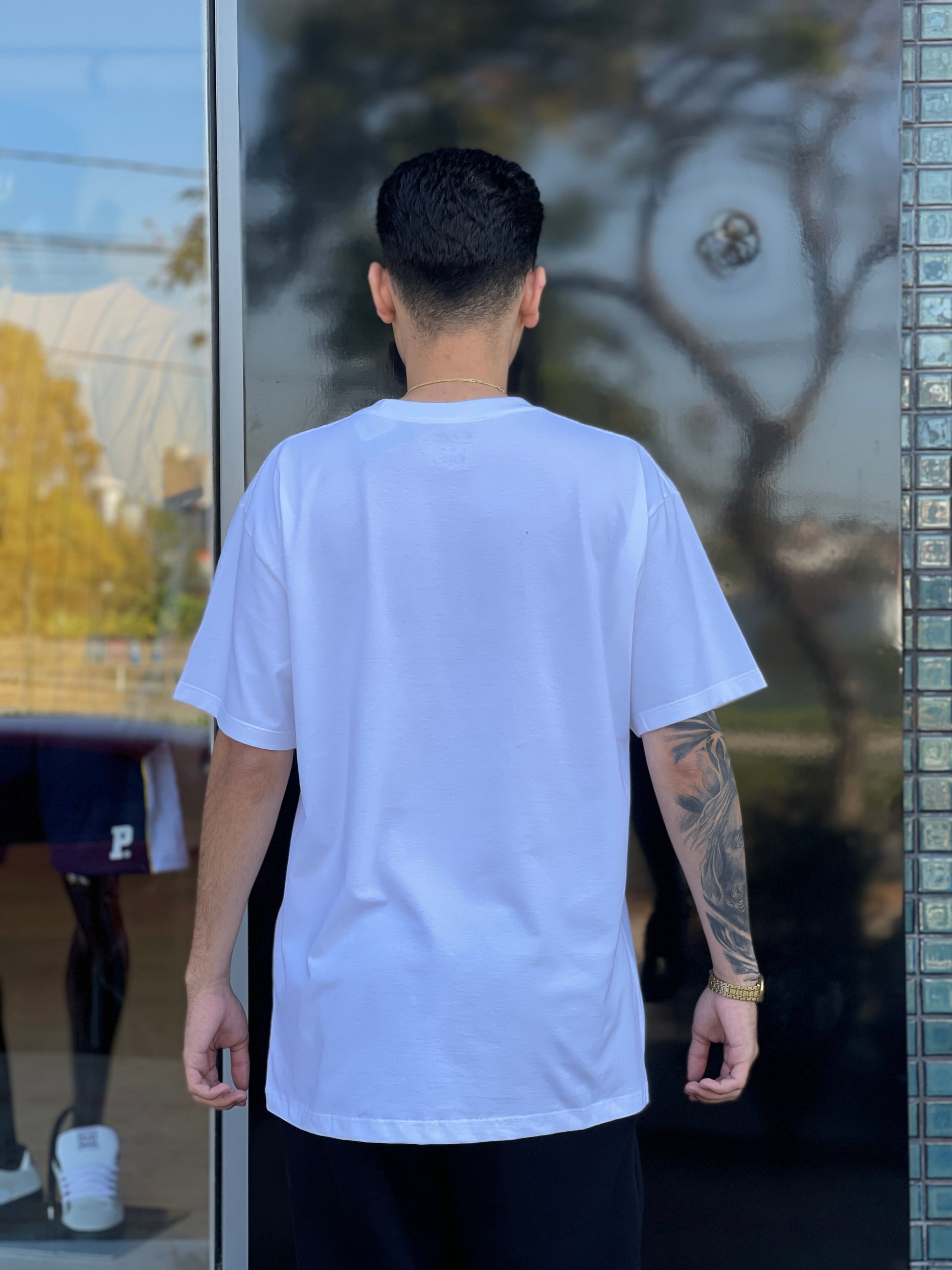 Camiseta Champion Logo C Off White