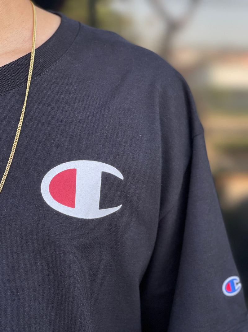 Camiseta Champion ATH Medium C Logo Ink Preto