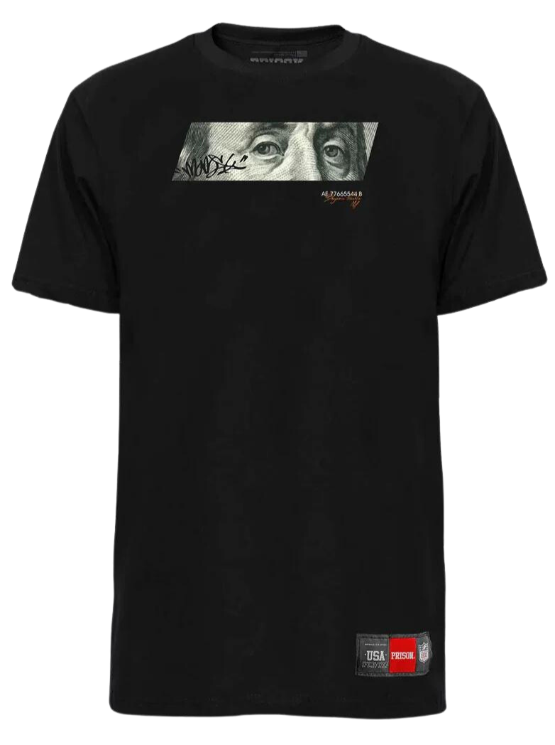 Camiseta Prison Benjamin Franklin Preta (8007226065112)