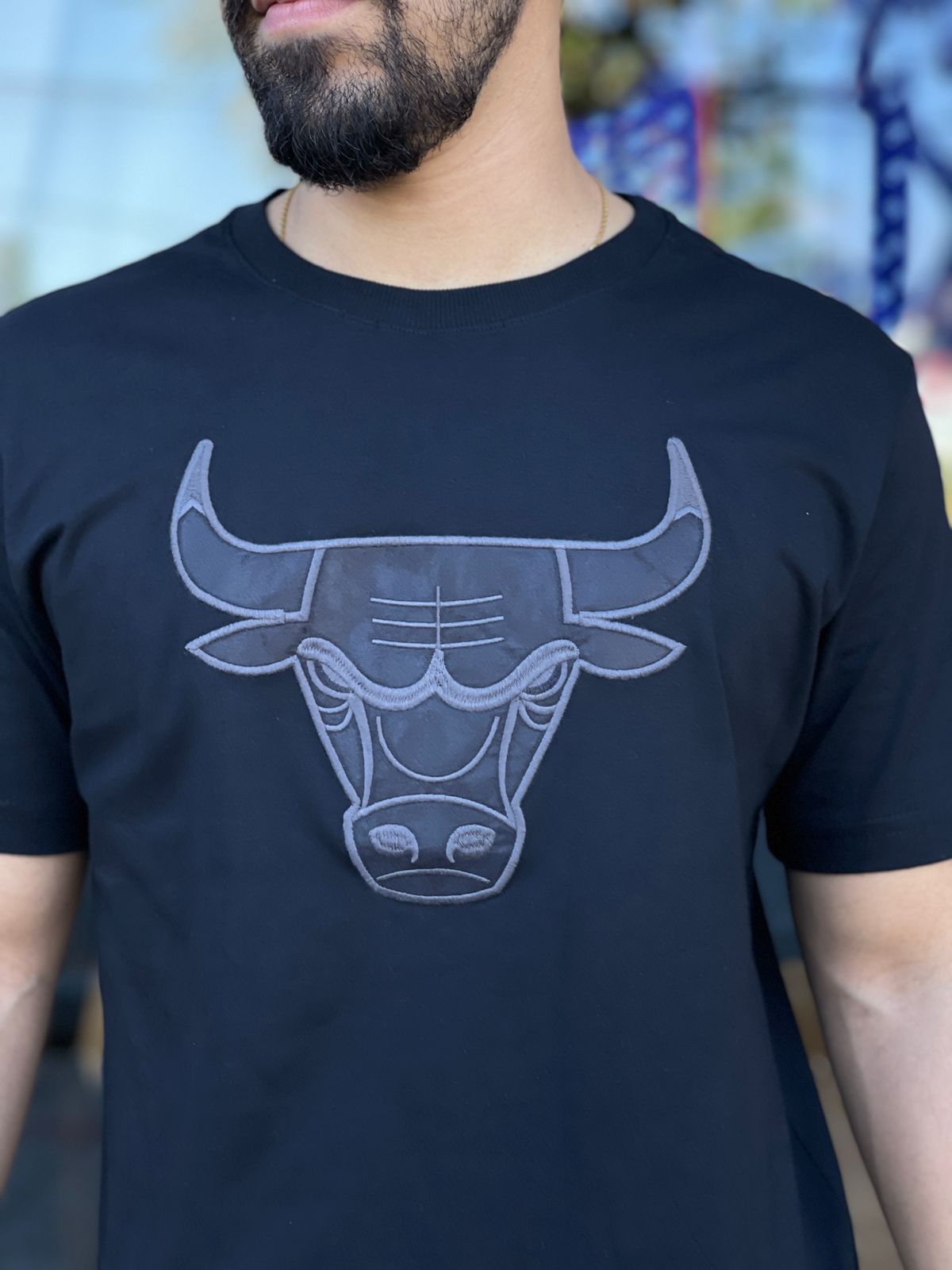 CAMISETA NBA 3D LOGO BULLS NB392 (7971313090776)