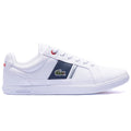 TÊNIS LACOSTE EUROPA SYNTHETIC WHITE NAVY RED (7941304549592)