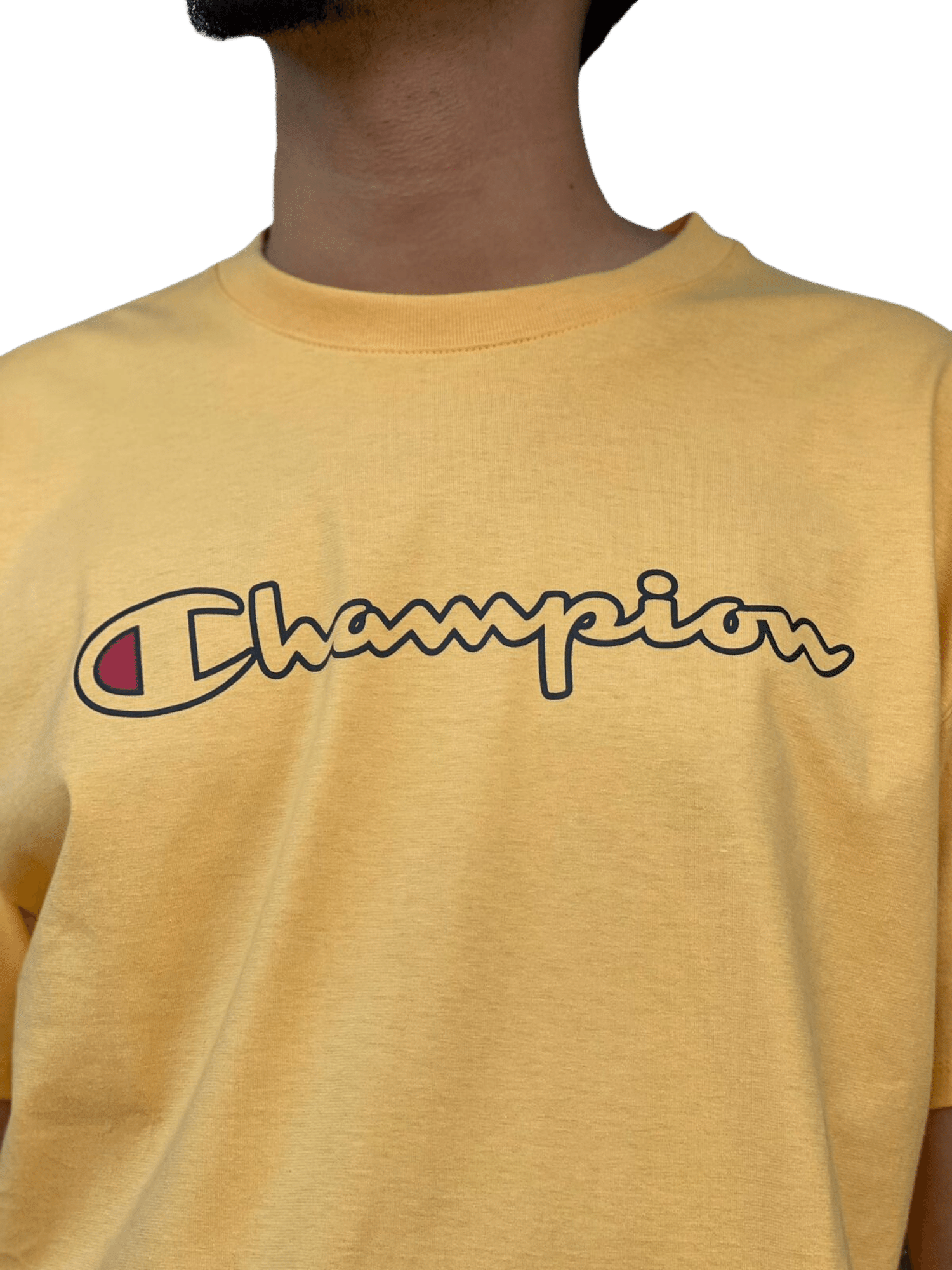 Camiseta Champion ATH Script Logo Contour Adobe Wall Tan (8117291352280)