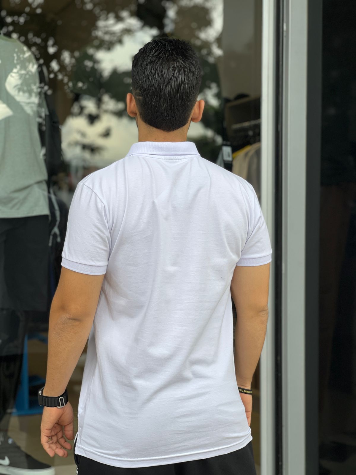 CAMISA POLO YACHT SLIM COTTON MEIA MALHA C/ BORDADO - ALGODÃO/ELASTANO / BRANCO (7959078207704)
