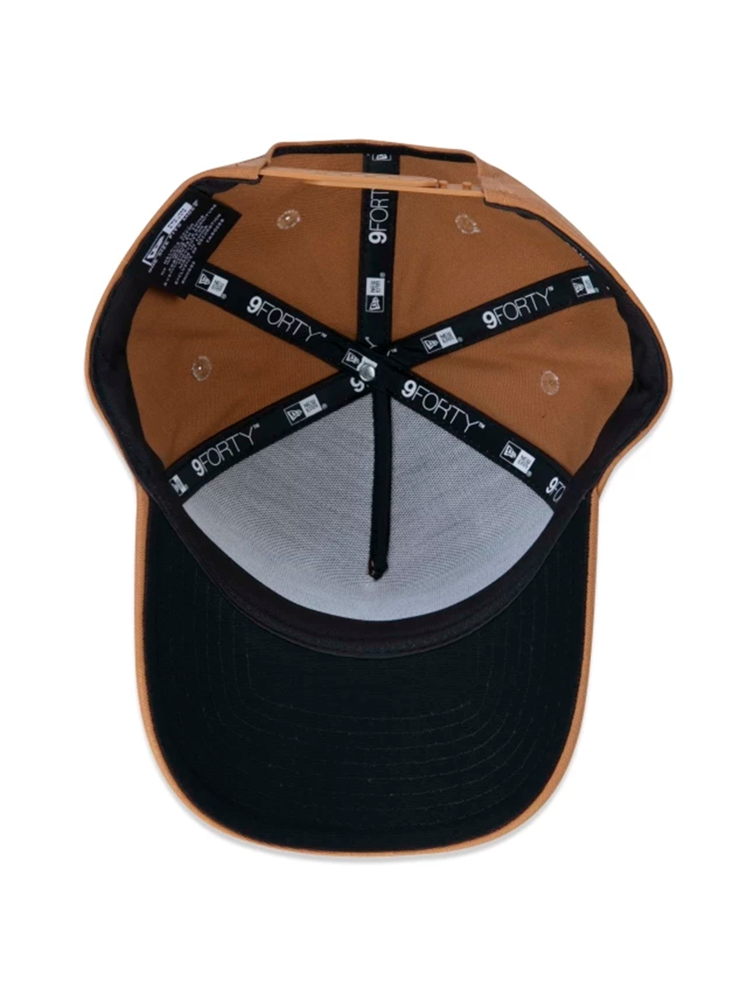 Boné New Era 9FORTY A-Frame Snapback New York Yankees Aba Curva Cáqui (8024514527448)