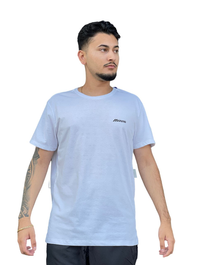 CAMISETA TSHIRT MIZUNO BASIC LOGO BCOPTO BRANCO