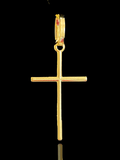 Pingente Banhado a Ouro 18k - Cruz Fina - 1,5g/2x2,5cm (6209774059700)