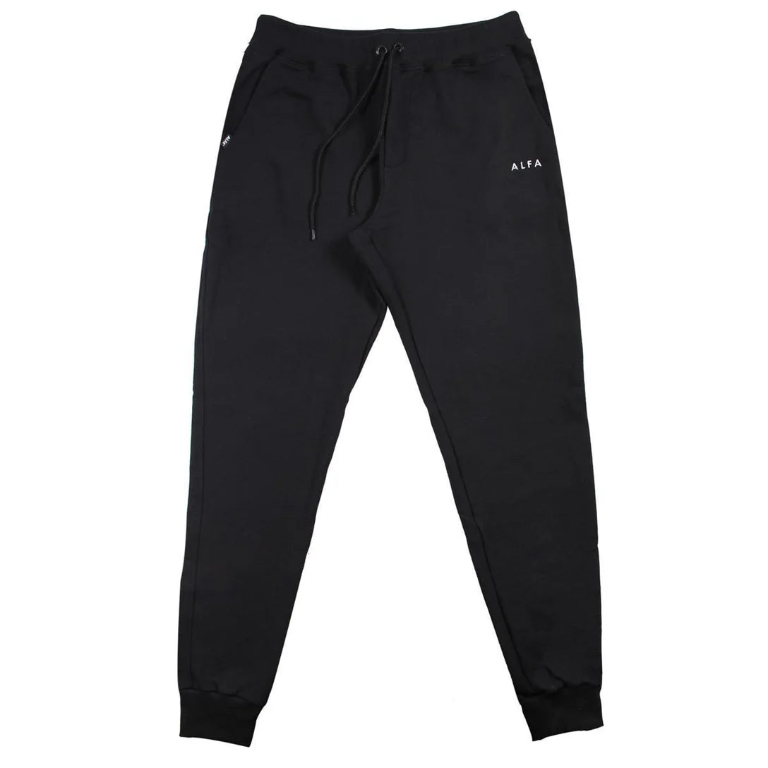 Calça Alfa Moletom Royal Preta - Sevet Company