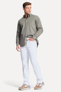 Calça Simples 5 Pockets Agradecer Branco - Sevet Company