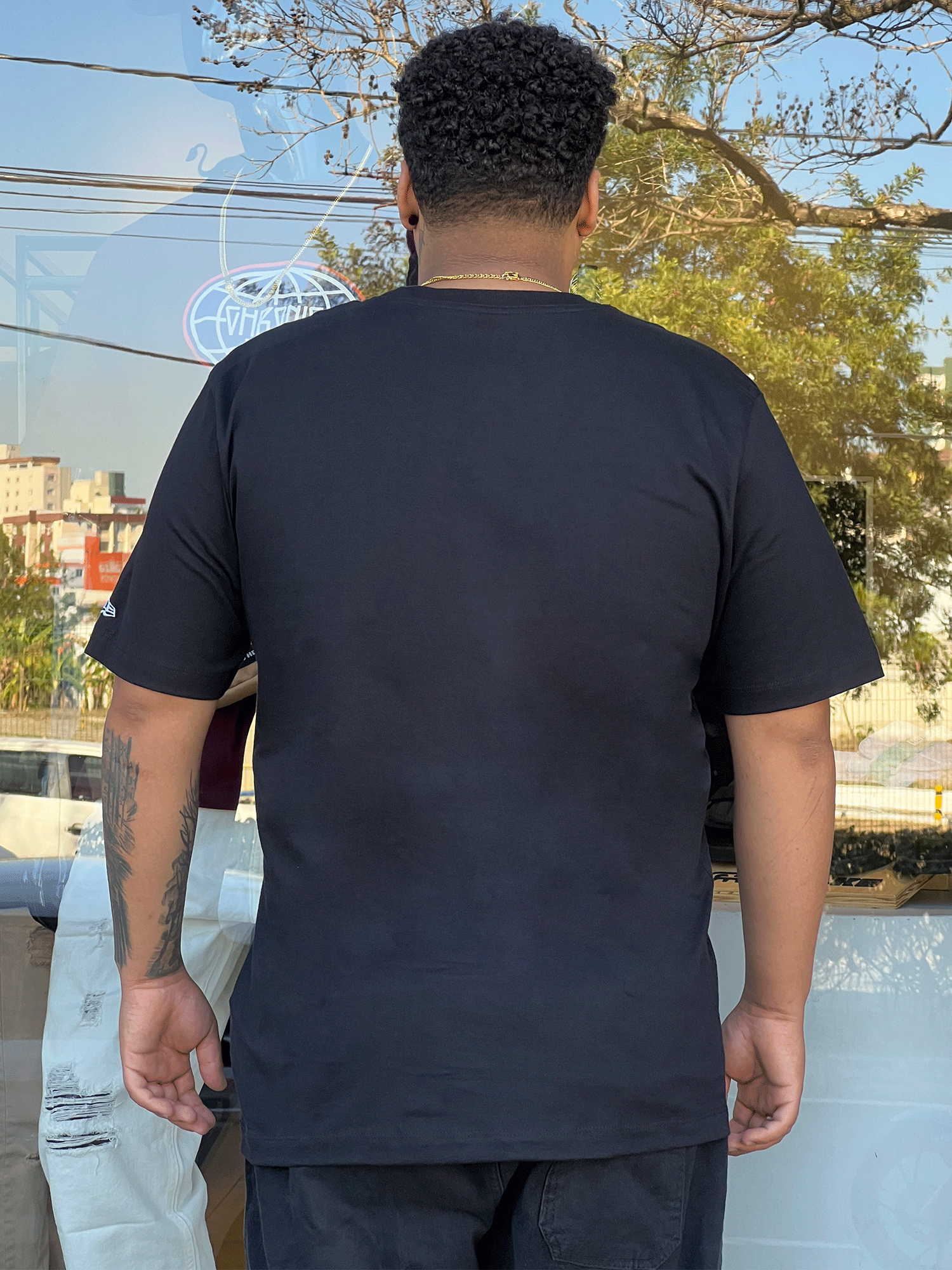 Camiseta New Era Core Chicago Bulls Plus Size Preto - Sevet Company